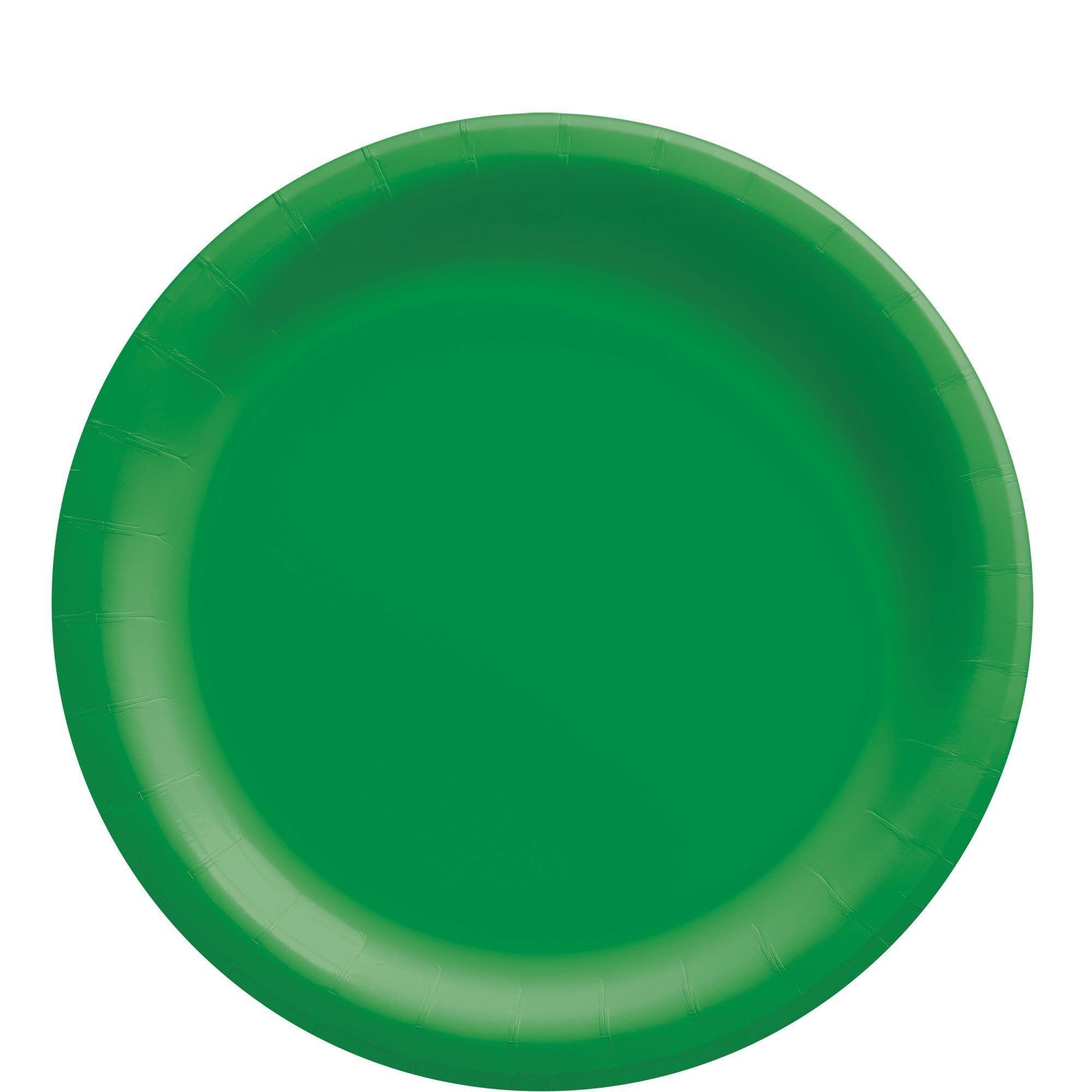 Festive Green Paper Tableware Kit for 20 Guests